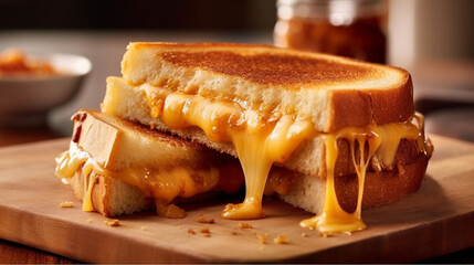 Toasted cheese sandwich Generative AI