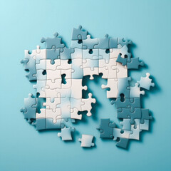 creative puzzle background