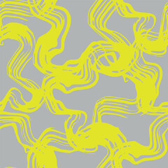 Seamless abstract pattern with waves and lines
