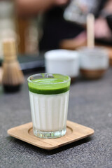 Matcha green tea green tea with milk