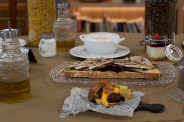 plated restaurant food