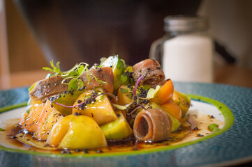 plated restaurant food