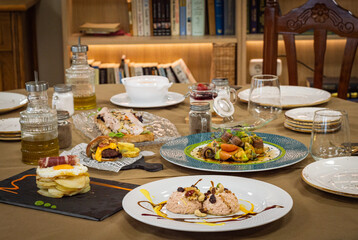 plated restaurant food