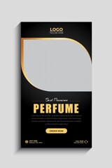 Elegant Perfume or Fragrance Facebook and Instagram Story Template