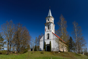 Lutheran church in Remte, Latvia.