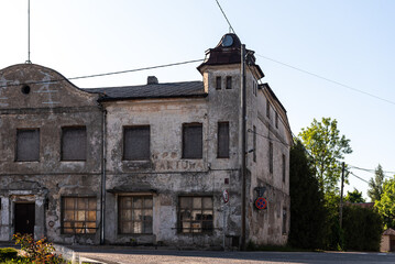 Old, abandoned building, Vainode, Latvia.