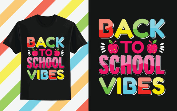 Back To School t-shirt vibes, Back To School shirt, Retro Back To School, First day of school, Celebrate 100th Day Shirt, Boys and Girls Kids Shirt Design