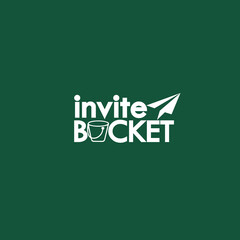 Invite bucket Vector illustrator Logo Design