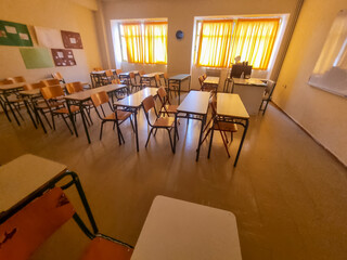 class desks exams school education background