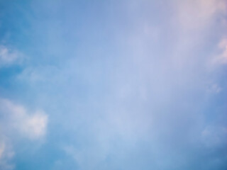 Photo of a blue sky with white clouds