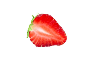 strawberry, half strawberry isolated from background