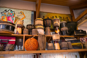 variation of ethnic drums