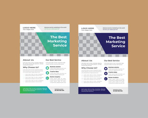 modern design template flyer design