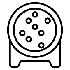 Disco Lights line icon