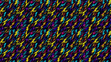 Electrical Colorful Background (Generative AI)