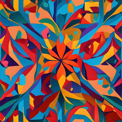 abstract geometric background. Generated AI