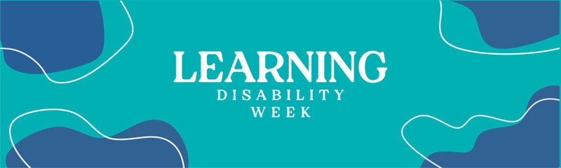 Learning Disability week Holiday concept. Template for background, banner, card, poster, t-shirt with text inscription