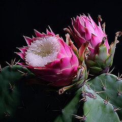 pitaya flower, pitaya fruit, pitaya plant