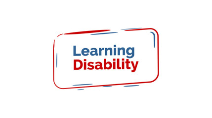 Learning Disability week Holiday concept. Template for background, banner, card, poster, t-shirt with text inscription