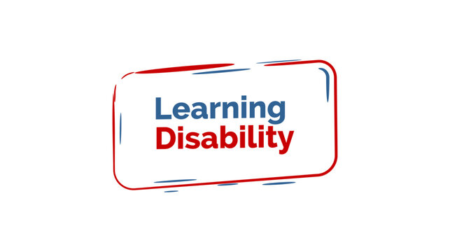 Learning Disability week Holiday concept. Template for background, banner, card, poster, t-shirt with text inscription