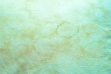 Close up dirty pillow from saliva and sweat stain. Cleaning concept. 