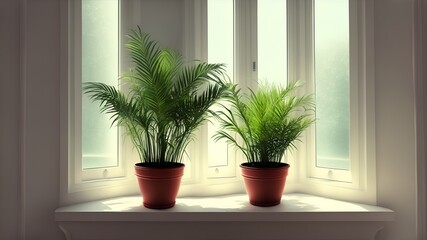 Fototapeta premium Plantas en la habitación