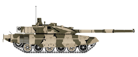 Modern Russian Main Battle Tank - Ai Illustrator