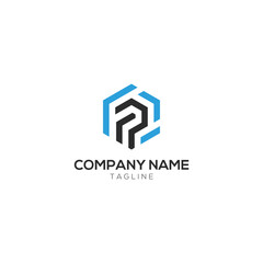 Creative lettermark P logo business logo