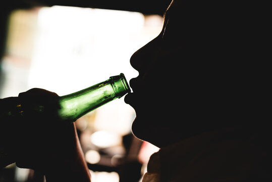 person enjoying a refreshing drink