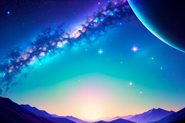 Obraz premium Generative concept art illustration. Generative ai.