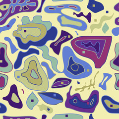 patterns, geometry, abstraction, figures, floristry, leaves, outline, rainbow, color, background, packaging, design