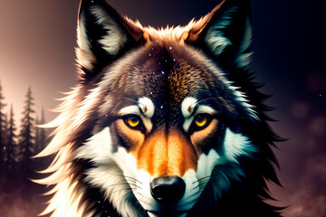 Naklejka premium Generative concept art illustration. Generative ai.