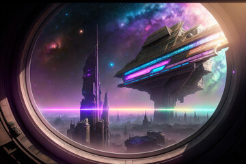 Generative concept art illustration. Generative ai.