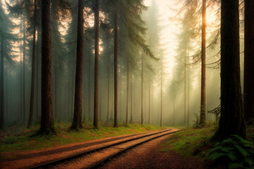 Obraz premium Generative concept art illustration. Generative ai.