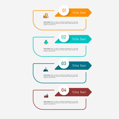 Presentation business infographic template vector.