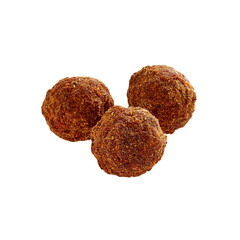 croquettes on white background isolated