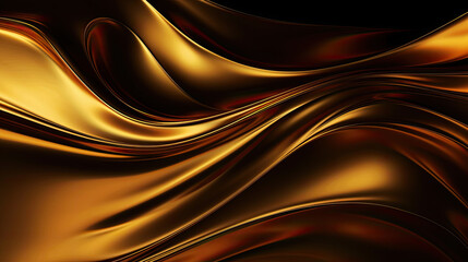 golden abstract background with some smooth lines in it