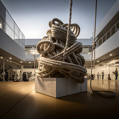 rope installation art work