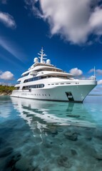 yacht in tropics - generative