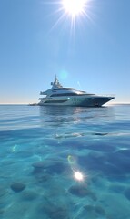 yacht in tropics - generative