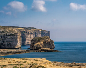 Fungus Rock, Dwejra, Gozo Island, Malta