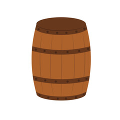 Barrel Vector Illustration Wild West