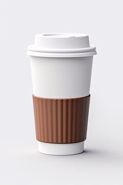 Black Blank Reusable Coffee Cup Mockup