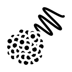 gamma rays nuclear energy glyph icon vector. gamma rays nuclear energy sign. isolated symbol illustration