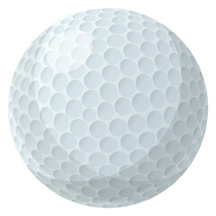 Golf ball cartoon icon. Outdoor hobby game