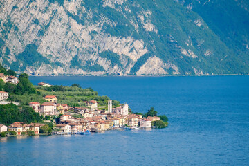 Picturesque landscape around the Iseo Lake, Lombardia, Italy, Europe