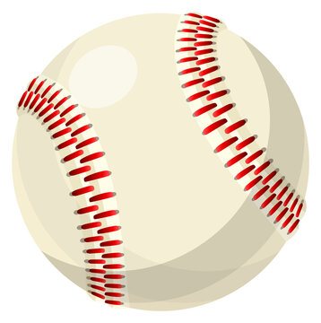 Baseball ball cartoon icon. Tournament sport symbol
