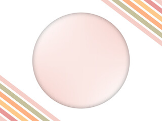 Round Frame Background with Line Borders