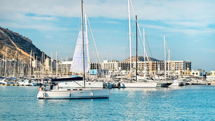 Boats in Port of Alicante
