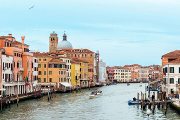 Fototapeta na wymiar Venice Ponte degli Scalzi View on the Grand Canal